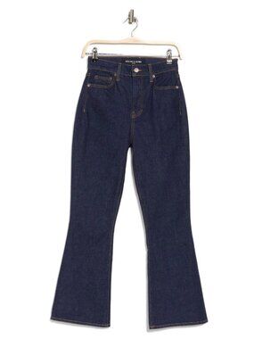 Veronica Beard Women's Carson Ankle Flare High Rise Jeans Indigo Rinse Size 26